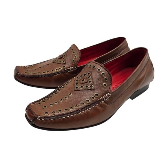 ROBERT ZUR Saddle Brown Sz 7M True Glove Leather Driving Loafer Slip On Moccasin - Picture 10 of 16